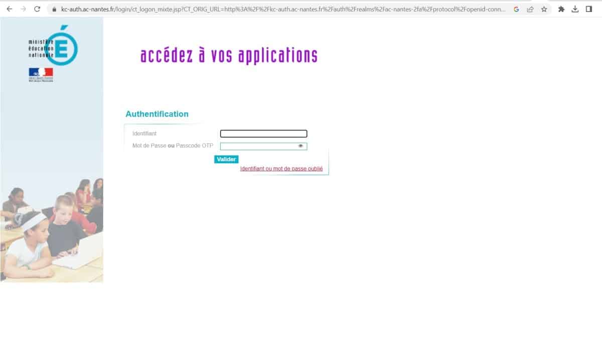accès au Webmail de Nantes