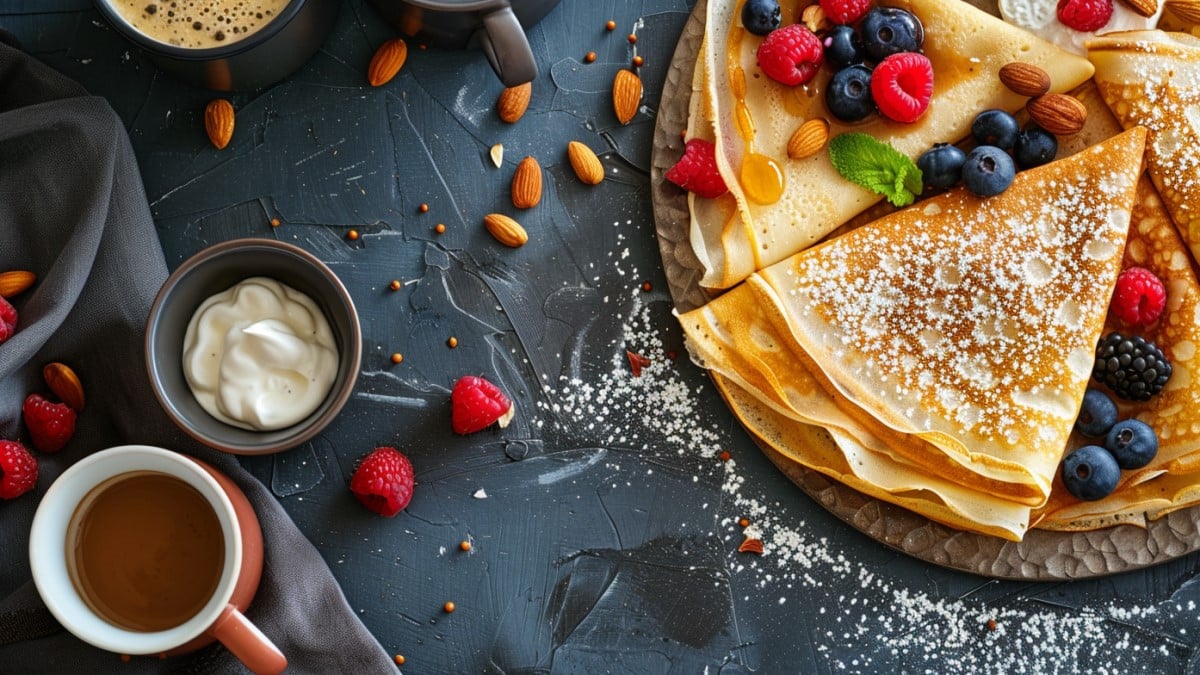 Crêpes bretonnes fruits frais