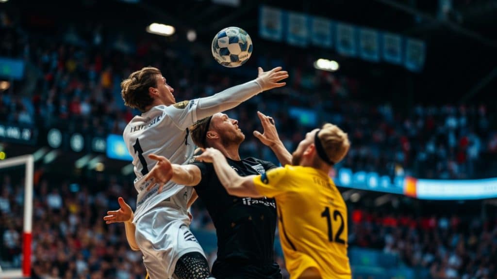 Action handball compétitive