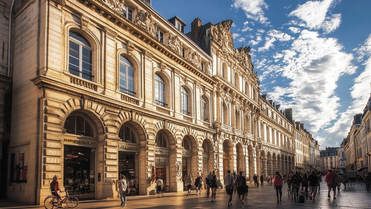 Bâtiment historique parisien ensoleillé