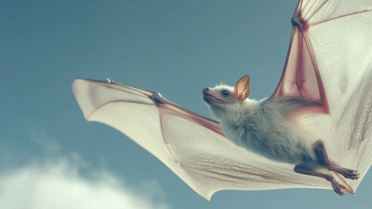 Chauve-souris volant dans le ciel