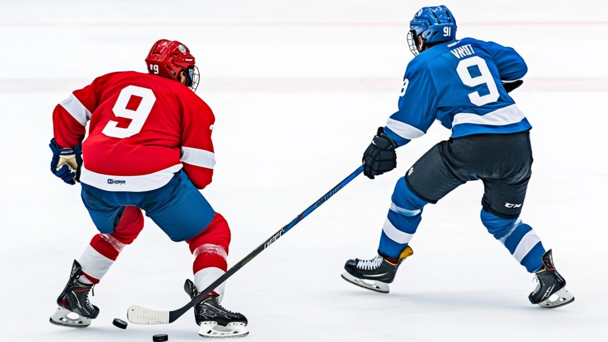 Duel de hockey sur glace