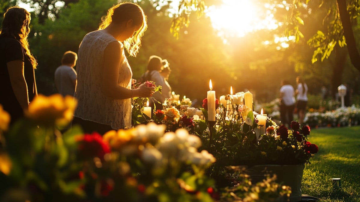 Cérémonie d'hommage au coucher du soleil