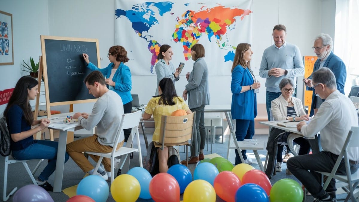 Groupe en atelier éducatif