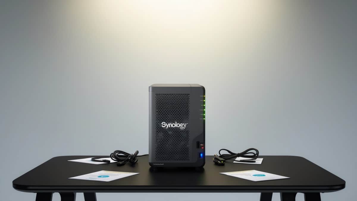 Serveur NAS Synology installé