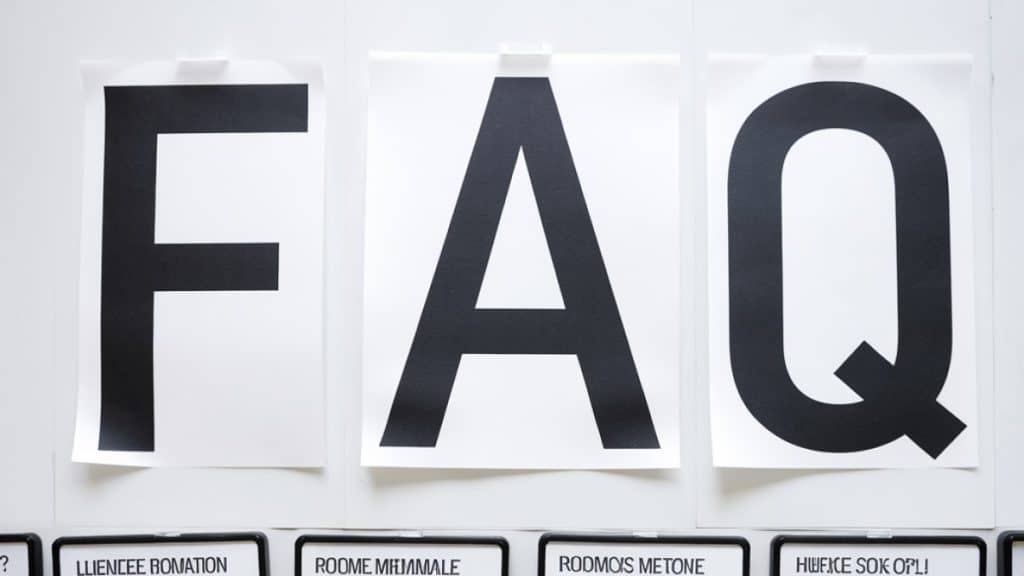 Acronyme FAQ affiché en grand