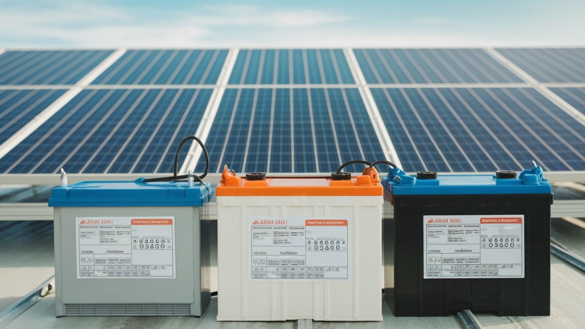 Batteries et panneaux solaires