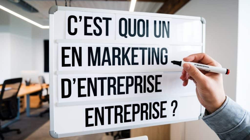 DA marketing d'entreprise tableau