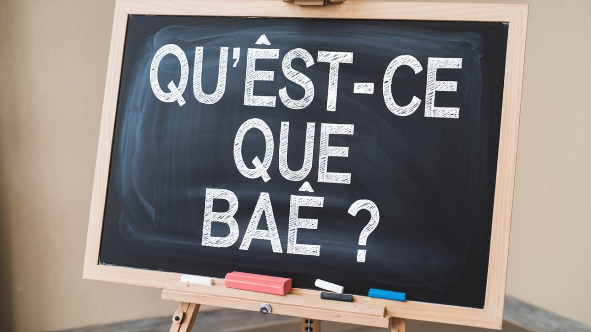 Tableau expliquant le mot BAE