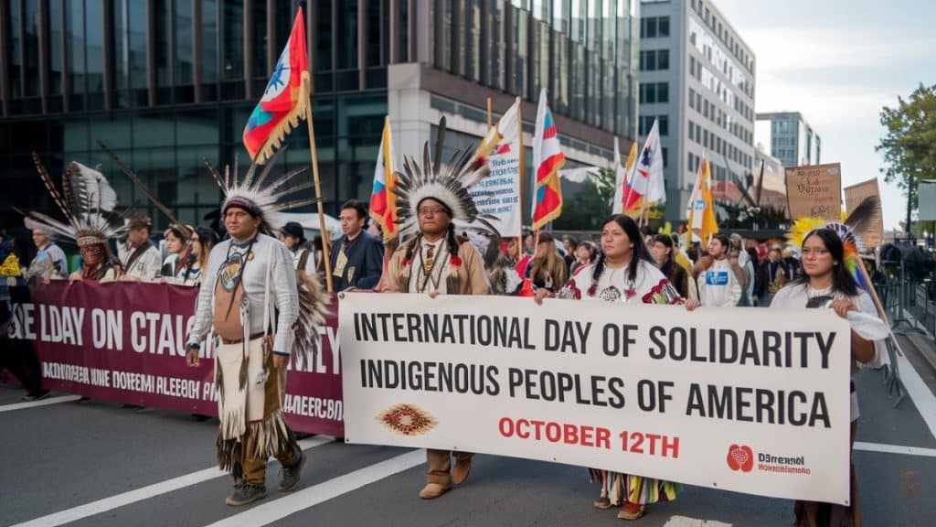 Journée internationale de solidarité avec les peuples amérindiens, 12 octobre