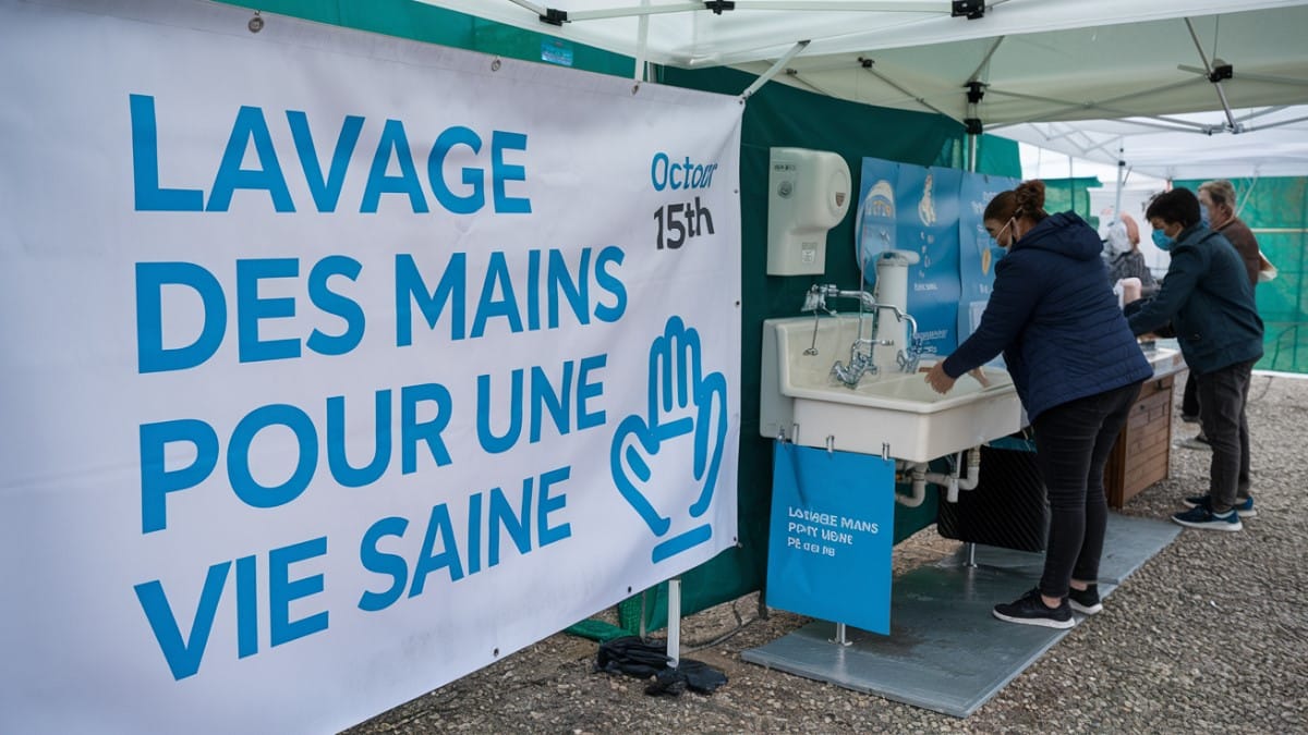 Station de lavage des mains