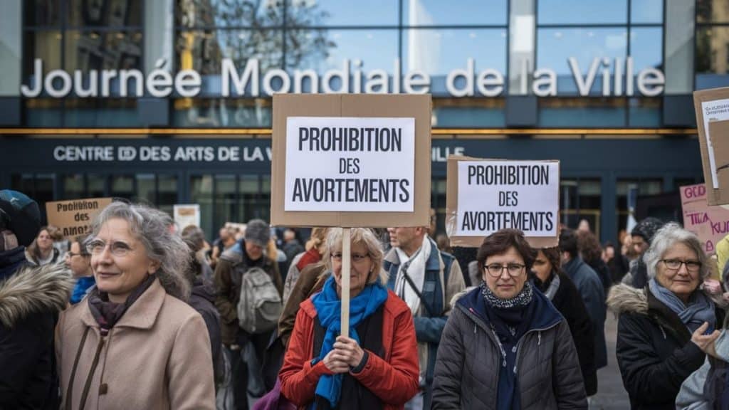 Protestation prohibition des avortements