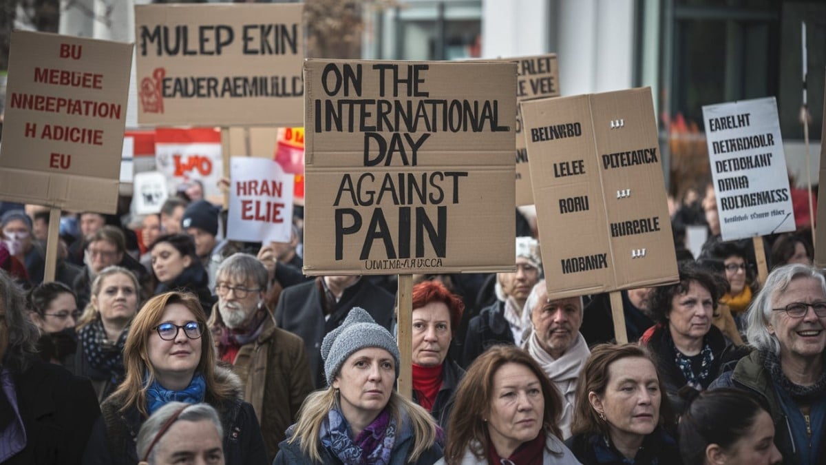 Manifestation contre la douleur