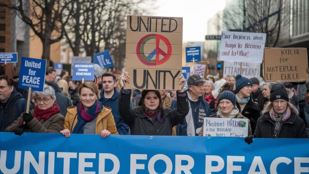 Manifestation pour la paix