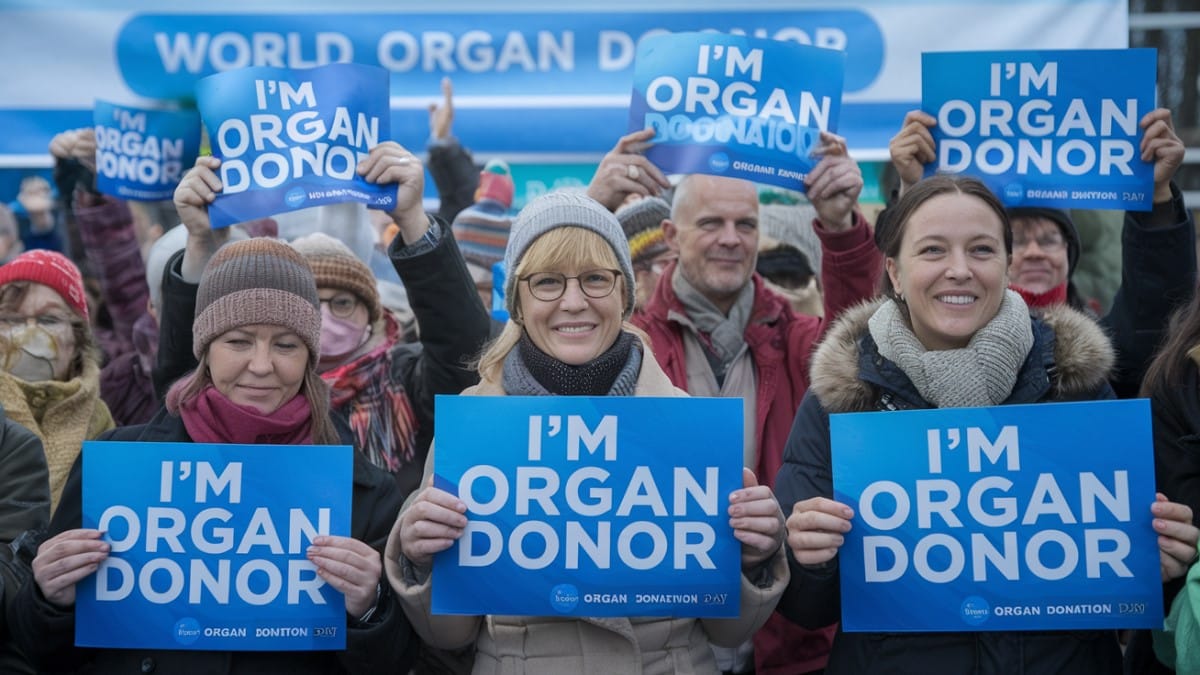 Manifestation pour le don d'organes