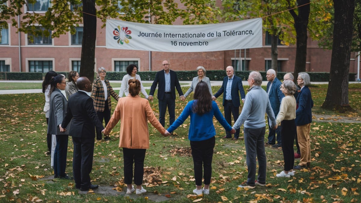 Groupe célébrant la tolérance