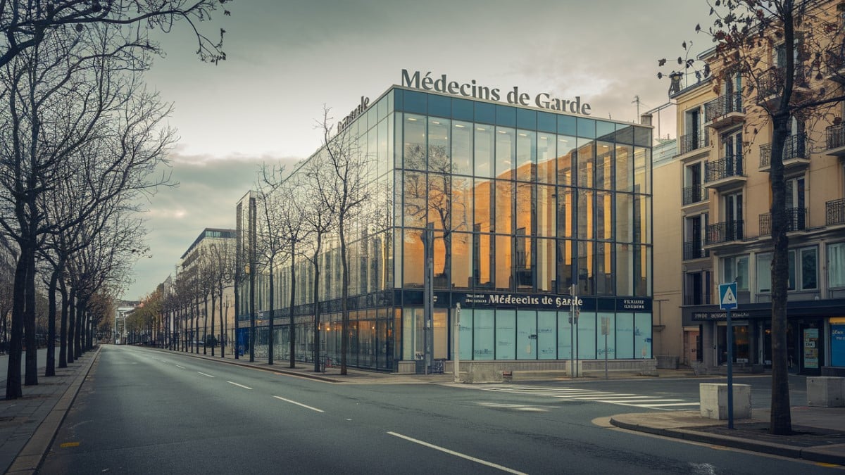 Bâtiment vitré médecins de garde