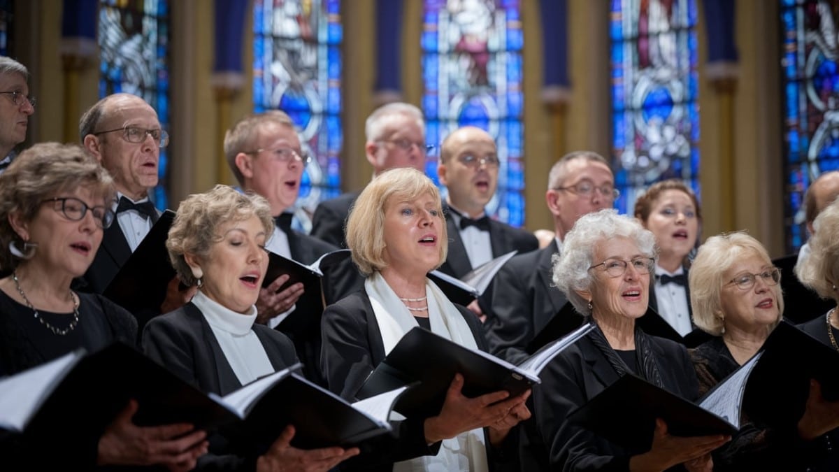 Chorale en pleine performance