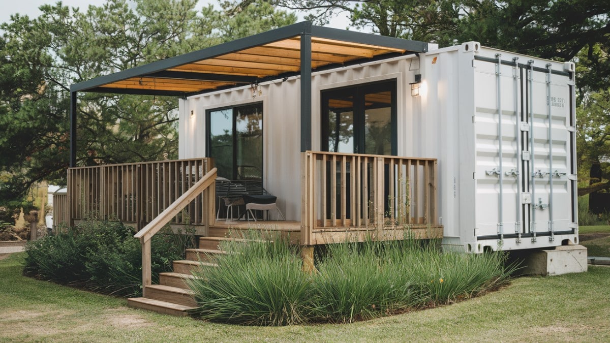 Maison container avec terrasse