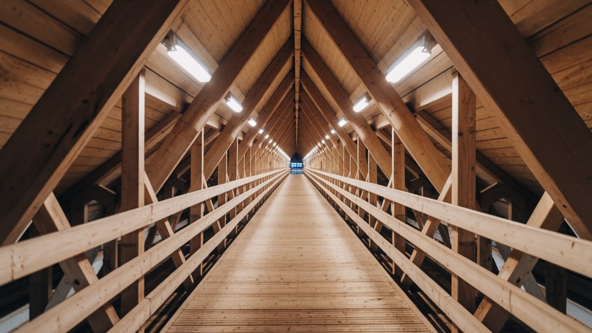 Structure intérieure en bois