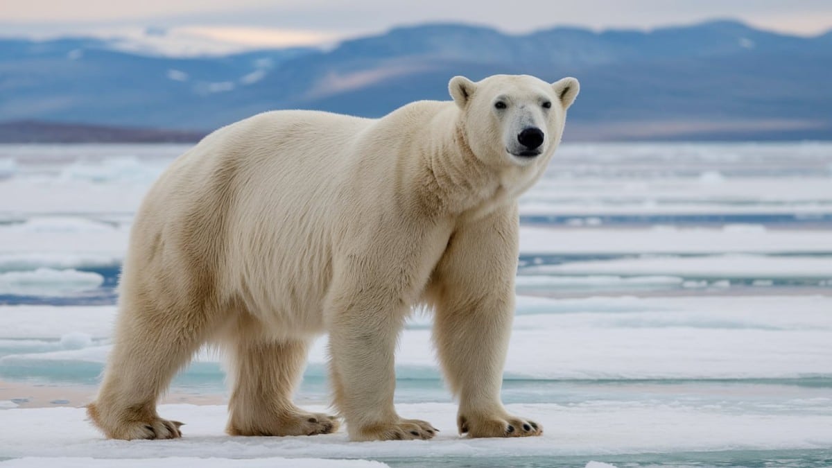 Ours polaire dans l'Arctique