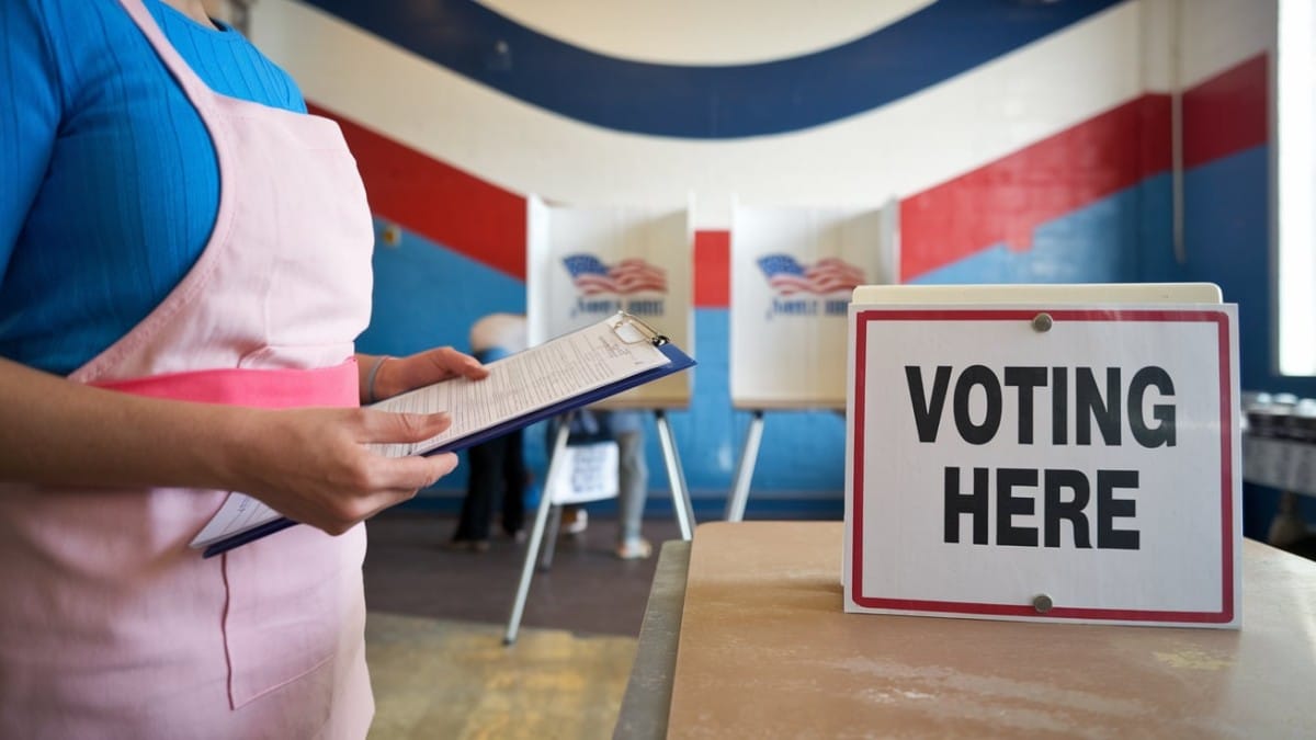 Bureau de vote américain