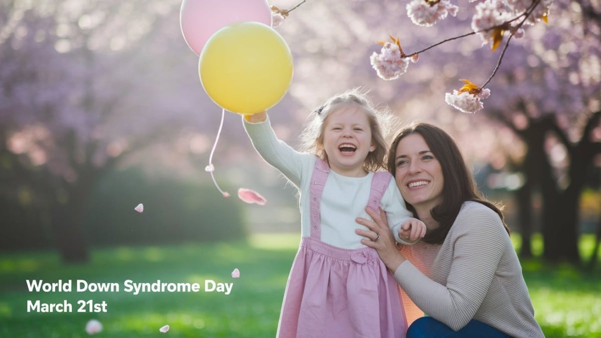 Mère et fille avec ballons