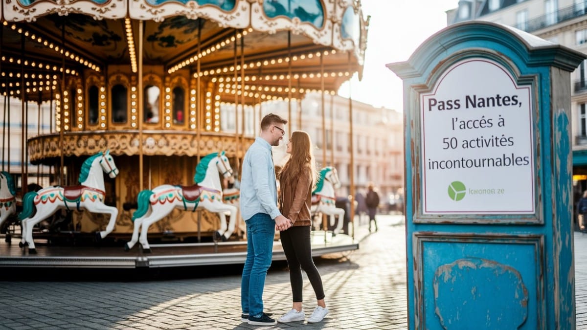 Couple devant un manège